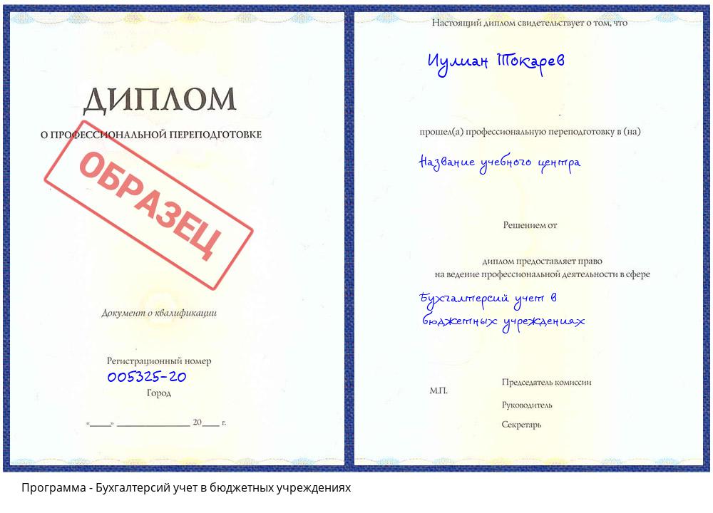 Бухгалтерсий учет в бюджетных учреждениях Южно-Сахалинск