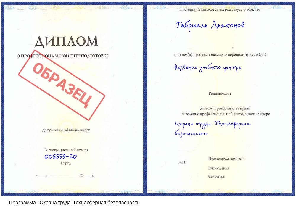 Охрана труда. Техносферная безопасность Южно-Сахалинск